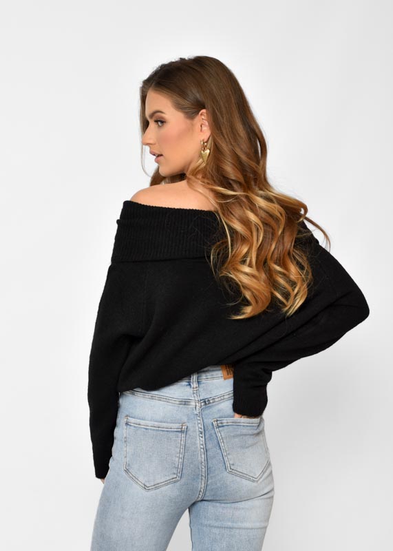 Noa off shoulder trui zwart Zwart One size 263140.ZWART.OS